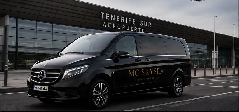 Van MC SKYSEA en aeropuerto